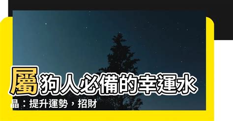 屬狗適合什麼水晶|「2025年屬狗運勢加持：選擇適合的水晶指南」